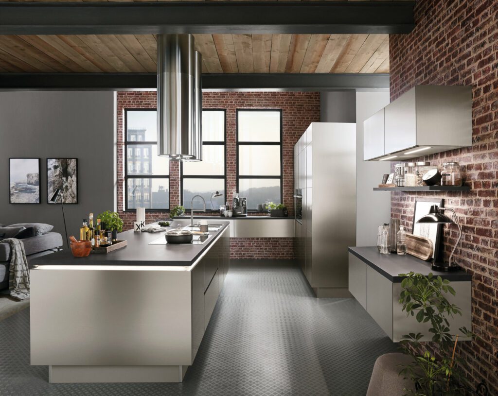 Nobilia Metallic Handleless Kitchen 1 | Square Kitchens, Sheffield