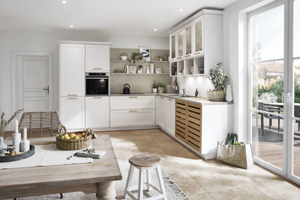 Nobilia Light Shaker Kitchen L Shape 1 | Square Kitchens, Sheffield