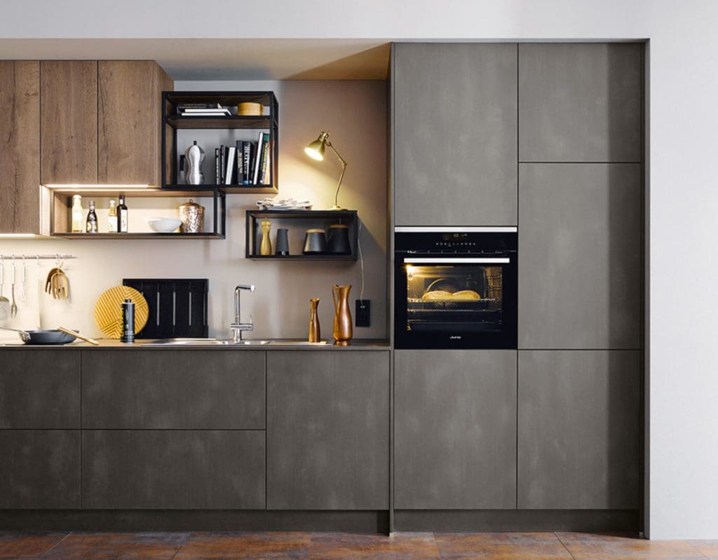 Schuller Modern Ceramic Handleless Kitchen | Square Kitchens, Chesterfield